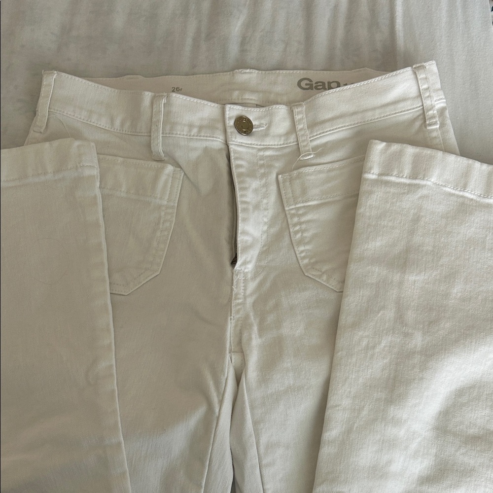 GAP Women's Flare White Jeans